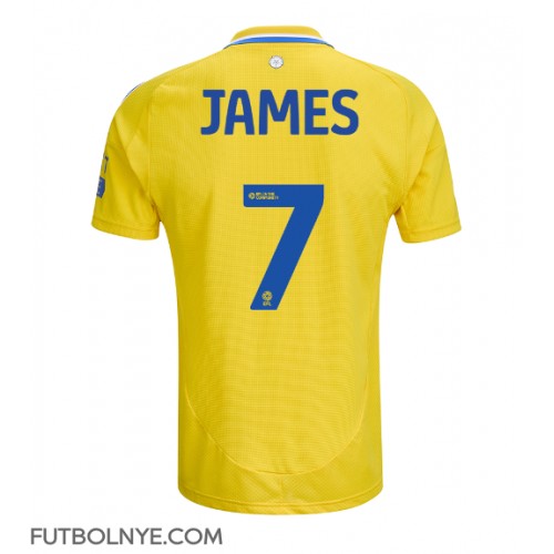 Camiseta Leeds United Daniel James #7 Visitante Equipación 2024-25 manga corta